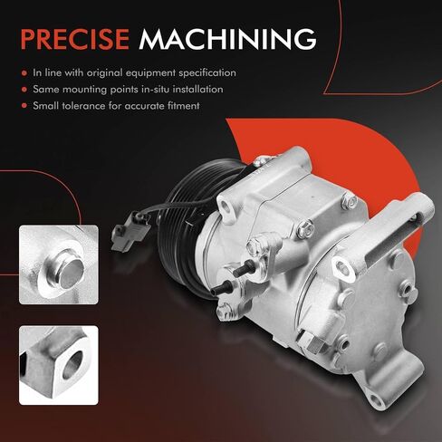 A-Premium A/C Compressor with Clutch Compatible with Mazda 3 2014-2018, 3 Sport 2014-2018, CX-5 2014-2022, 2.0L 2.5L, HCC-RS13 Style (Not HCC-RS15) in Saudi Arabia