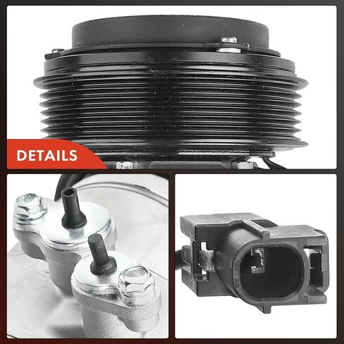 A-Premium A/C Compressor with Clutch Compatible with Mazda 3 2014-2018, 3 Sport 2014-2018, CX-5 2014-2022, 2.0L 2.5L, HCC-RS13 Style (Not HCC-RS15) in Saudi Arabia