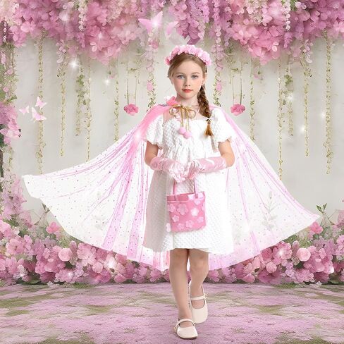 ملابس الأميرة هابجو للفتيات، 12 قطعة من رداء الأميرة للفتيات، مجموعة ملابس الأميرة للفتيات من سن 3 إلى 8 سنوات in Kuwait