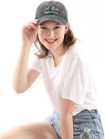 Cool Mom Hat, Gift for Mothers Day Brithday Christmas Mama Hats for Women, Embroidery Distressed Mom Hat Baseball Caps in Saudi Arabia