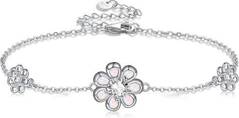 Sterling Silver Bracelet Rose/Skull/Rose Scent/Daisy/Snake Bracelet Sterling Silver Jewelry for Women Girls in Saudi Arabia