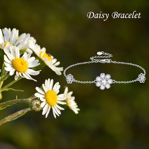 Sterling Silver Bracelet Rose/Skull/Rose Scent/Daisy/Snake Bracelet Sterling Silver Jewelry for Women Girls in Saudi Arabia