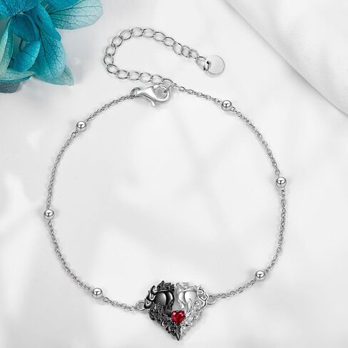 Sterling Silver Bracelet Rose/Skull/Rose Scent/Daisy/Snake Bracelet Sterling Silver Jewelry for Women Girls in Saudi Arabia
