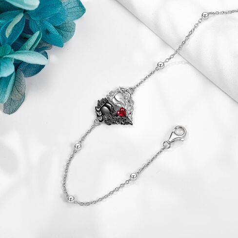 Sterling Silver Bracelet Rose/Skull/Rose Scent/Daisy/Snake Bracelet Sterling Silver Jewelry for Women Girls in Saudi Arabia