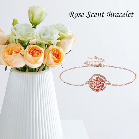 Sterling Silver Bracelet Rose/Skull/Rose Scent/Daisy/Snake Bracelet Sterling Silver Jewelry for Women Girls in Saudi Arabia