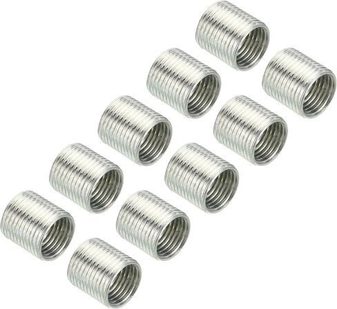PATIKIL M12 to M10 Thread Adapters Sleeve Reducing Nut, 10 Pack 12mm Screw Conversion Nut Threaded Tube Coupler Connector Pipe Fitting in Saudi Arabia