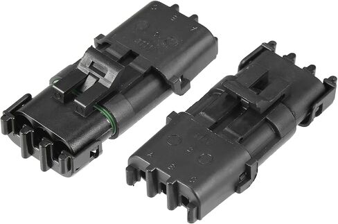X AUTOHAUX 5 Kit 3 Pin Way Waterproof Electrical Connector Series Terminal Connector 12 AWG Connectors Housing Terminals Sealed Electrical Wire Connector for Car in Saudi Arabia