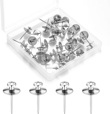 50 حزمة من المسامير السوداء ذات الرأس المزدوج لتعليق الصور، وأظافر الصور، ومسامير للتعليق على الحائط، ودبابيس الحائط للتعليق، وأظافر الحائط للتعليق، ومسامير الإبهام للتعليق على الحائط، وشماعات الصور in Kuwait