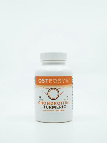 Osteosyn® Calcium Chondroitin and Organic Turmeric, 30-Day Servings in 90 Capsules, 3-Capsule Serving Cost is $1.43 in Saudi Arabia