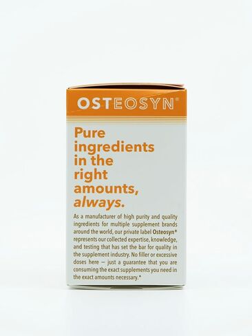 Osteosyn® Calcium Chondroitin and Organic Turmeric, 30-Day Servings in 90 Capsules, 3-Capsule Serving Cost is $1.43 in Saudi Arabia