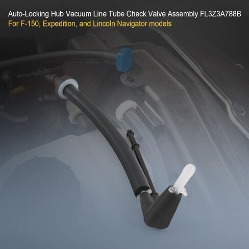 JDMSPEED Auto-Locking Hub Vacuum Line Tube Check Valve Assembly FL3Z3A788B for F-150, Expedition in Saudi Arabia