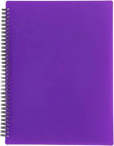 Sheet Music Folder,9.5 x 12 Binder,Folder for Musicians, Sheet Music Folder, Band Folder, Writable, Spiral-Bound, 180 Degree Open / A4 Size, 30 Sleeves, 60 Pages (Blue) in Saudi Arabia