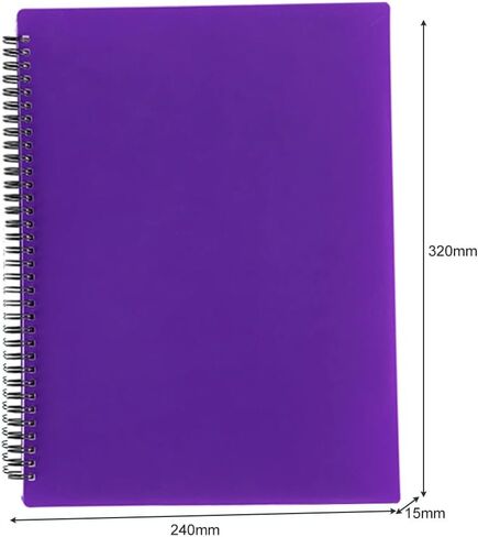 Sheet Music Folder,9.5 x 12 Binder,Folder for Musicians, Sheet Music Folder, Band Folder, Writable, Spiral-Bound, 180 Degree Open / A4 Size, 30 Sleeves, 60 Pages (Blue) in Saudi Arabia