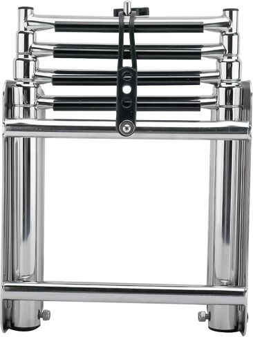 Amarine Made 4 Step Boat Ladder with Screws Stainless Steel Telescoping Ladder, Slide Under Platform Mount Boarding Ladder in Saudi Arabia