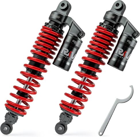 RKV86 Adjustable 485mm Rear Air Shock Absorbers Fit for Yamaha YFZ450 2004-2013 YFZ450R 2009-2020 ATV （White） in Saudi Arabia