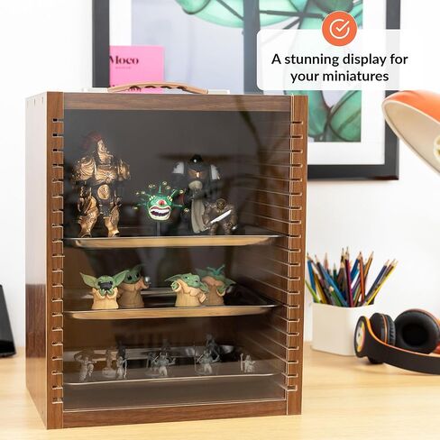 حالة عرض للمقتنيات | علبة عرض مصغرة | تخزين التماثيل الخاصة بك | حقيبة تخزين للمصغرات والشخصيات الصغيرة | حقيبة حمل مصغرة | شخصية عمل آمنة وحقيبة عرض شخصية صغيرة in Kuwait