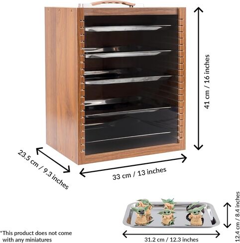 حالة عرض للمقتنيات | علبة عرض مصغرة | تخزين التماثيل الخاصة بك | حقيبة تخزين للمصغرات والشخصيات الصغيرة | حقيبة حمل مصغرة | شخصية عمل آمنة وحقيبة عرض شخصية صغيرة in Kuwait