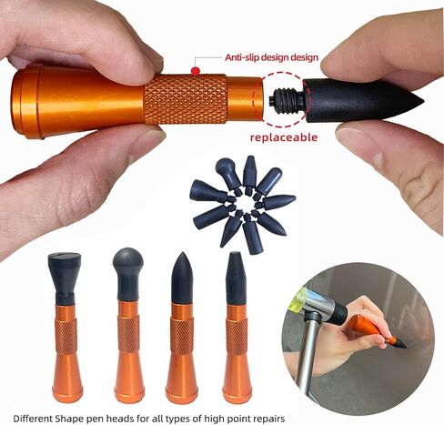 NIUVOCY 102pcs Car Paintless Dent Removal Tool Set with Adjustable Red Dent Lifter,Slide Hammer,Linear Glue Tabs for Auto Body Dents in Saudi Arabia