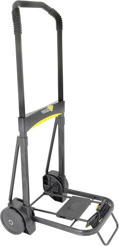Kantek Ultra-Lite Folding Cart with Locking Telescoping Handle, 200-Pound Capacity, 11-Inch x 13.25-Inch Platform, Black (LGLC200) in Saudi Arabia