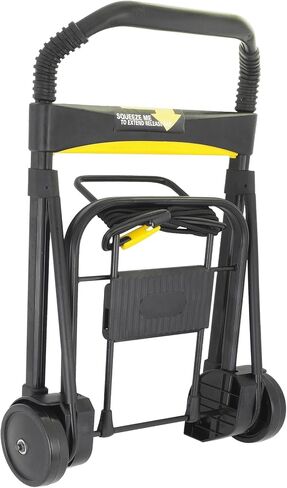 Kantek Ultra-Lite Folding Cart with Locking Telescoping Handle, 200-Pound Capacity, 11-Inch x 13.25-Inch Platform, Black (LGLC200) in Saudi Arabia