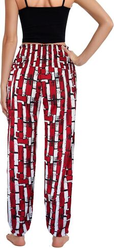 DONGDAOZHU Women's Harem Pants with Pockets, High Waist Boho Pants Trousers Hippie Yoga Clothes in Saudi Arabia
