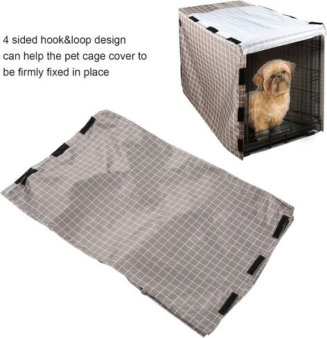 HEEPDD Wire Pet Cage Cover, Waterproof Dog Crate Cover Dog Cage Protection Cover for Cold Weather in Saudi Arabia