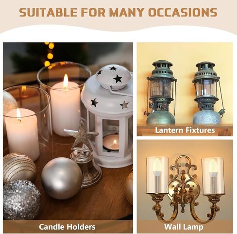 SiliFine 12 Pcs Glass Hurricane Candle Holder Sleeve Open Ended Clear Large Cylinder Candleholder Bottomless Candle Cover Hurricane Chimney Clear Candle Shade Tube Cover (3.7 x 6 Inch) in Saudi Arabia