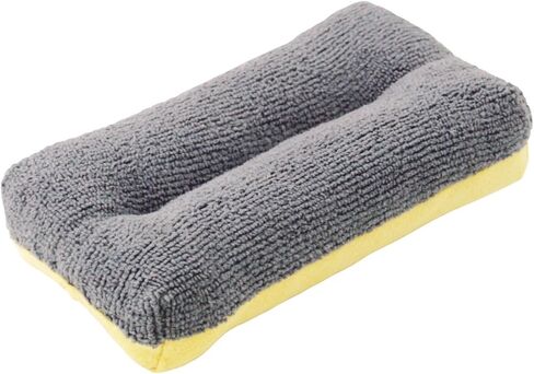 كارراند 45116 إسفنجة زجاجية ومرآة ذات وجهين، أصفر/رمادي in Kuwait