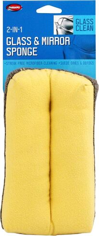 كارراند 45116 إسفنجة زجاجية ومرآة ذات وجهين، أصفر/رمادي in Kuwait