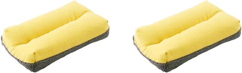 Carrand 45116 2-Sided Glass and Mirror Sponge, Yellow/Gray in Saudi Arabia