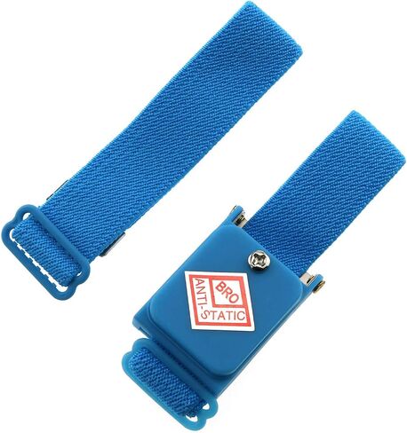 E-outstanding Static-Free Wrist Strap 1Set Blue Wireless Cable-Less Static-Free Wrist Strap ESD Discharge Cable Band Grounding Bracelet in Saudi Arabia