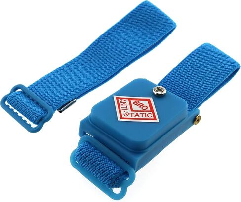 E-outstanding Static-Free Wrist Strap 1Set Blue Wireless Cable-Less Static-Free Wrist Strap ESD Discharge Cable Band Grounding Bracelet in Saudi Arabia