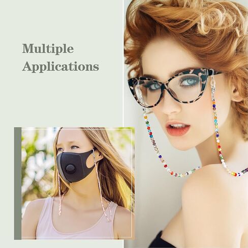 Fintie Eyeglasses Pouch with Cleaning Cloth, Rose Gold + 3 Pcs Eyeglasses Chains in Saudi Arabia