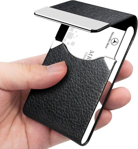 ELGOTAN Professional Credit Card Holder Silm Wallet PU Leather Card Case Wallet, Card Holder Slim Wallet Metal Pocket Card Holder with Magnetic Shut in Saudi Arabia