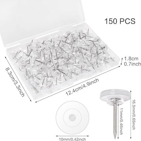 50 Pcs Push pins, Plastic pushpins, Suitable for Office Posters, Postcards, Wall hangings, Bulletin Boards, Cork Boards (Pink Heart Push Pins) in Kuwait