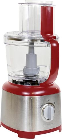 Kenmore Food Processor and Puree Blender Food Chopper Electric with Functions of Reversible Vegetable Slicing/Shredding Disc Chop Slice Shred Mince Grate 11-Cup Stainless Steel 500W Black and Silver in Saudi Arabia