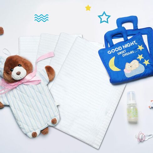 500 Pcs Disposable Changing Pads for Baby Tissue and Poly Breathable Sanitary Liners Waterproof Diaper Changing Underpads for Baby Changing Stations Nursery Tattoo Shops Senior Care 18 x 13 Inch in Saudi Arabia