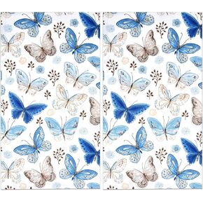 100 Vintage Butterfly Guest Napkins 3 Ply Disposable Paper Pack Spring Butterflies and Flowers Dinner Hand Napkin for Bathroom Wedding Holiday Birthday Party Bridal & Baby Shower Decorative Towels in Kuwait