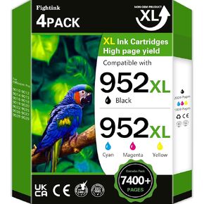 952 952XL Ink Cartridges Black Color Compatible for HP 952XL Ink Cartridges Combo Pack Compatible for HP 952XL 952 XL fit for Officejet Pro 8710 7740 8720 8210 8715 8740 8725 8702 8703,4 Pack in Saudi Arabia