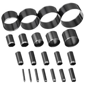 21 Pcs Leather Circle Cutter Tool Set, 1-12mm 15 20 25 30 35 40 45 50 55mm Circle Punch Tools, High Carbon Steel Round Cutting Dies, Hole Punch Tool Kit for DIY Leather Crafts in Saudi Arabia