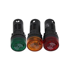 Red, Green and Yellow 22mm Continuous Sound Buzzer AD16-22SM high Decibel Flash Buzzer 24V220V380V(AD16-22SM/24VGreen) in Kuwait