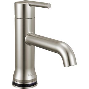 Delta Faucet Trinsic Single Hole Bathroom Faucet, Single Handle Bathroom Faucet Chrome, Bathroom Sink Faucet, Metal Drain Assembly, Chrome 559LF-MPU in Kuwait