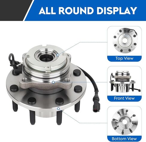 515020 4WD Front Wheel Bearing & Hub Assembly for 1999-2004 Ford F250 F350 Super Duty, 2000-2002 Ford Excursion, w/ABS & Coarse Thread, 4x4 ONLY Wheel Bearing Hub 2001 2003 in Saudi Arabia