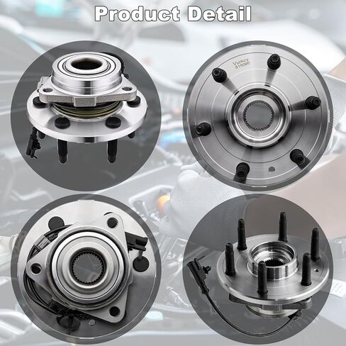 515096 6LUG Pair 2 Front Wheel Hub & Bearing Assembly for 4WD 2007-2014 Chevy GMC Silverado Sierra 1500, Avalanche Yukon XL Suburban 1500 Tahoe Cadillac Escalade ESV EXT in Saudi Arabia
