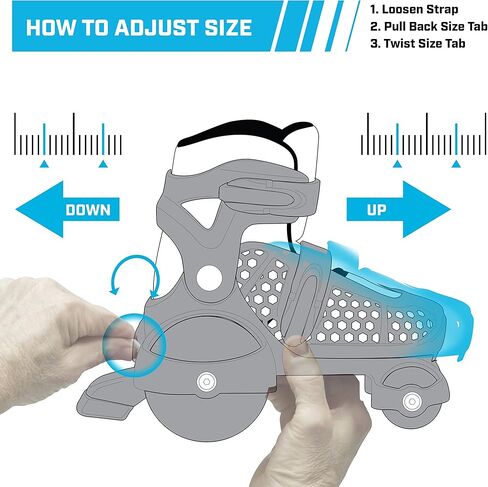 Fun Roll Beginner Roller Skates by Roller Derby, Adjustable Sizing, Skates for Kids, Toddlers, Boys, Girls in Kuwait