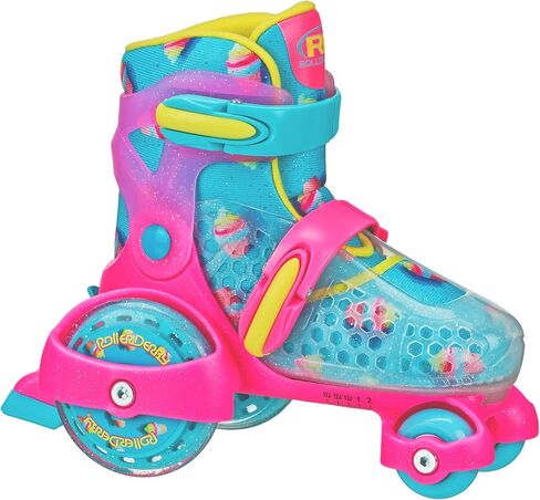 Fun Roll Beginner Roller Skates by Roller Derby, Adjustable Sizing, Skates for Kids, Toddlers, Boys, Girls in Kuwait