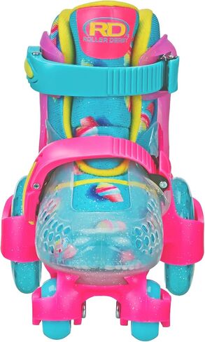 Fun Roll Beginner Roller Skates by Roller Derby, Adjustable Sizing, Skates for Kids, Toddlers, Boys, Girls in Kuwait