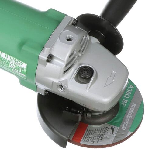 Metabo HPT Angle Grinder, 5-Inch, 11-Amp Dust-Resistant Motor, Trigger Lock-On, 10,000 RPM, Compact & Lightweight Design, 1-Year Warranty (G13SC2) in Saudi Arabia