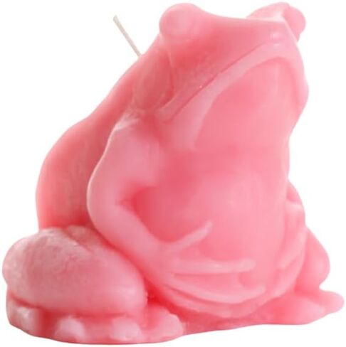 Big Dipper Wax Works Beeswax Green Frog Candle, 24-Hour Long Burn, Pure Beeswax Sculpted Candle 2.5" x 3.5" Tall, Spring Candle in Saudi Arabia