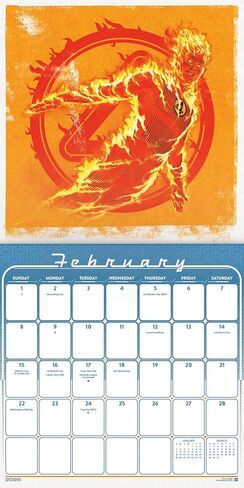 Marvel Fantastic Four Calendar 2026 - Deluxe 2026 Fantastic Four Movie Wall Calendar Bundle with Over 100 Reminder Stickers (MCU Gifts, Office Supplies) in Saudi Arabia